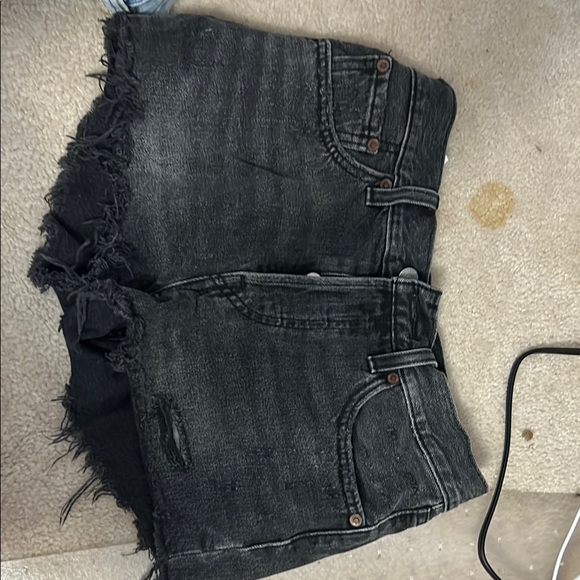 Levi's Pants - Black Denim Women's Shorts